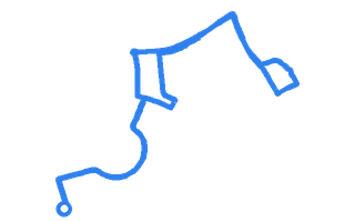 Route shape for Route 20 (NEW) at Leicester (Wigston) DTC