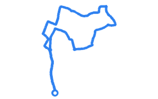 Route shape for Route 21 (NEW) at Leicester (Wigston) DTC
