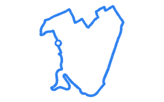 Route shape for Route 1 at Letchworth DTC