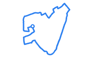 Route shape for Route 2 at Letchworth DTC