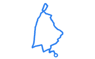 Route shape for Route 6 at Letchworth DTC