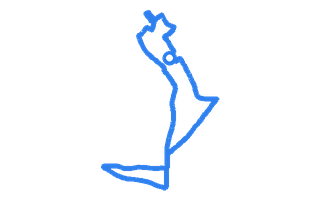 Route shape for Route 1 at Lichfield DTC