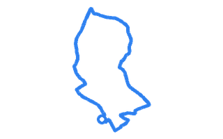 Route shape for Route 2 at Lichfield DTC