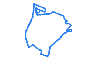 Route shape for Route 8 (NEW) at Lincoln DTC