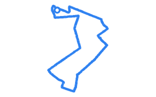 Route shape for Route 11 at Lincoln DTC