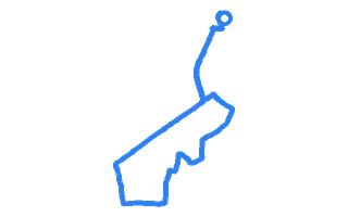 Route shape for Route 18 (NEW) at Lincoln DTC
