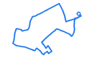 Route shape for Route 4 at Liverpool (Norris Green) DTC