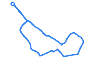 Route shape for Route 5 at Liverpool (Norris Green) DTC