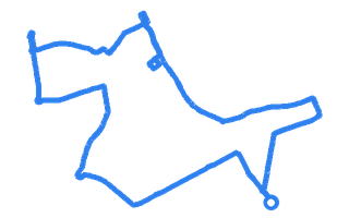 Route shape for Route 6 at Liverpool (Norris Green) DTC