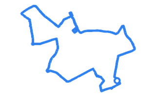 Route shape for Route 9 at Liverpool (Norris Green) DTC