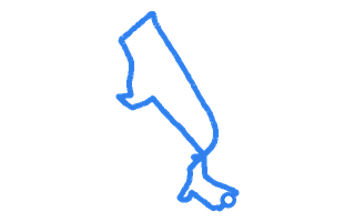 Route shape for Route 1 at Liverpool (Speke) DTC