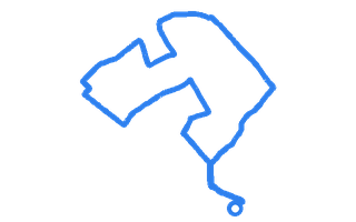 Route shape for Route 6 at Liverpool (Speke) DTC