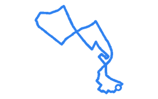 Route shape for Route 9 at Liverpool (Speke) DTC