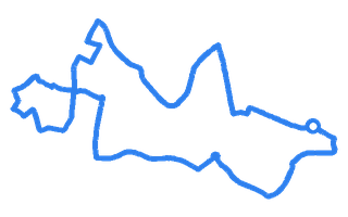 Route shape for Route 4 at Liverpool (St Helens) DTC
