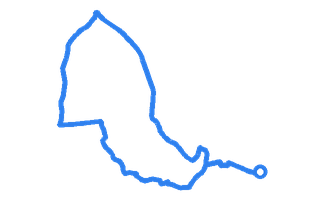 Route shape for Route 8 at Liverpool (St Helens) DTC