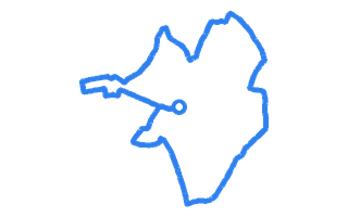 Route shape for Route 12 at Liverpool (St Helens) DTC