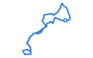 Route shape for Route 13 (NEW) at Liverpool (St Helens) DTC