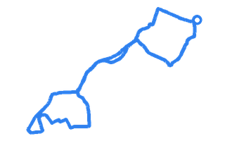 Route shape for Route 16 (NEW) at Liverpool (St Helens) DTC