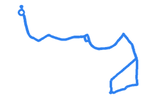 Route shape for Route 1 at Liverpool (Upton) DTC