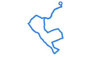 Route shape for Route 16 (NEW) at Liverpool (Upton) DTC