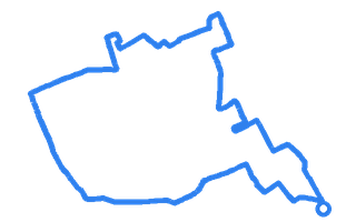 Route shape for Route 8 at Liverpool (Wallasey) DTC