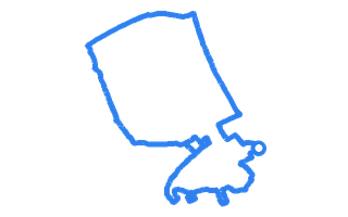 Route shape for Route 10 at Liverpool (Wallasey) DTC