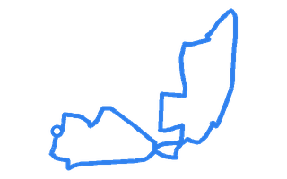 Route shape for Route 3 at Liverpool (Widnes) DTC