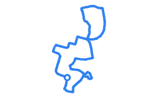 Route shape for Route 5 at Liverpool (Widnes) DTC