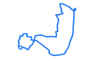 Route shape for Route 7 at Liverpool (Widnes) DTC
