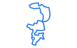 Route shape for Route 8 at Liverpool (Widnes) DTC