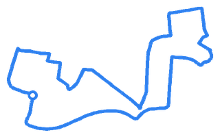 Route shape for Route 12 at Liverpool (Widnes) DTC