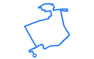 Route shape for Route 6 at Livingston DTC