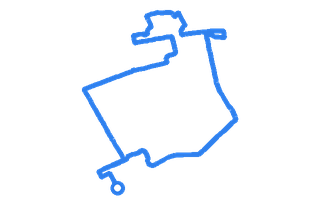 Route shape for Route 9 at Livingston DTC