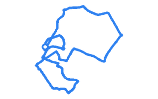 Route shape for Route 3 at Llanelli DTC