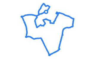 Route shape for Route 7 at Llanelli DTC
