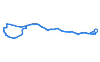 Route shape for Route 9 at Llanelli DTC