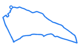 Route shape for Route 10 at Llanelli DTC
