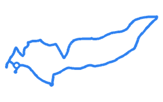 Route shape for Route 14 at Llanelli DTC