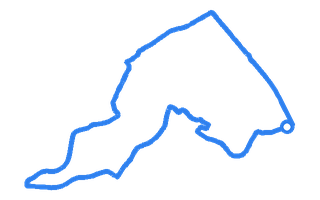 Route shape for Route 1 at Llantrisant DTC