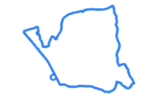 Route shape for Route 2 at Llantrisant DTC