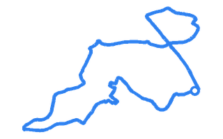 Route shape for Route 7 at Llantrisant DTC