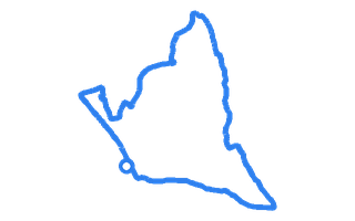 Route shape for Route 8 at Llantrisant DTC