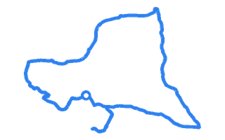Route shape for Route 9 at Llantrisant DTC