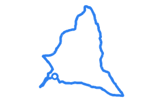 Route shape for Route 11 at Llantrisant DTC