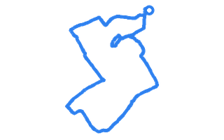 Route shape for Route 6 at Loughborough DTC