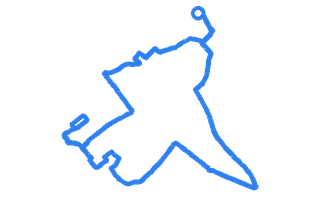 Route shape for Route 8 at Loughborough DTC
