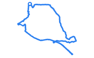 Route shape for Route 10 at Loughborough DTC