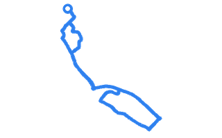 Route shape for Route 11 at Loughborough DTC
