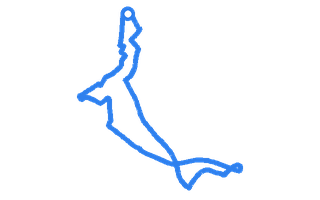 Route shape for Route 13 at Loughborough DTC