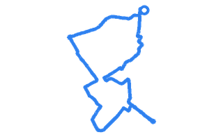 Route shape for Route 15 at Loughborough DTC